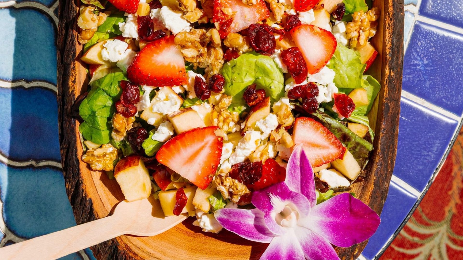 Salads and avocado toast