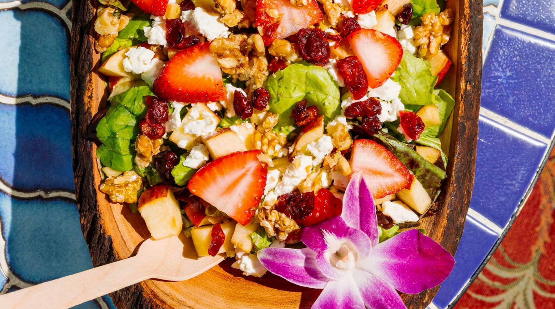 Salads and avocado toast