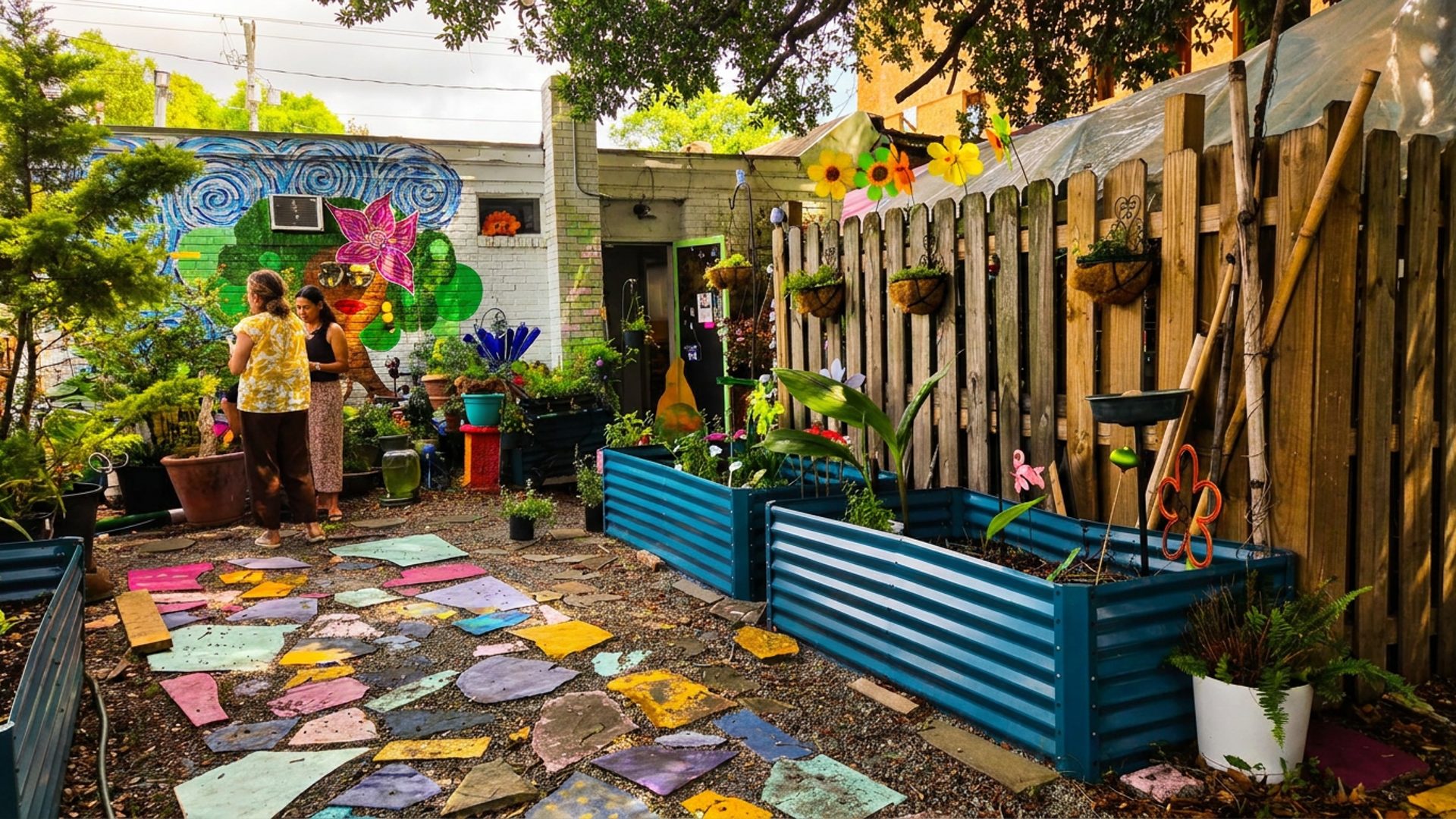 a backyard for the neighborhood