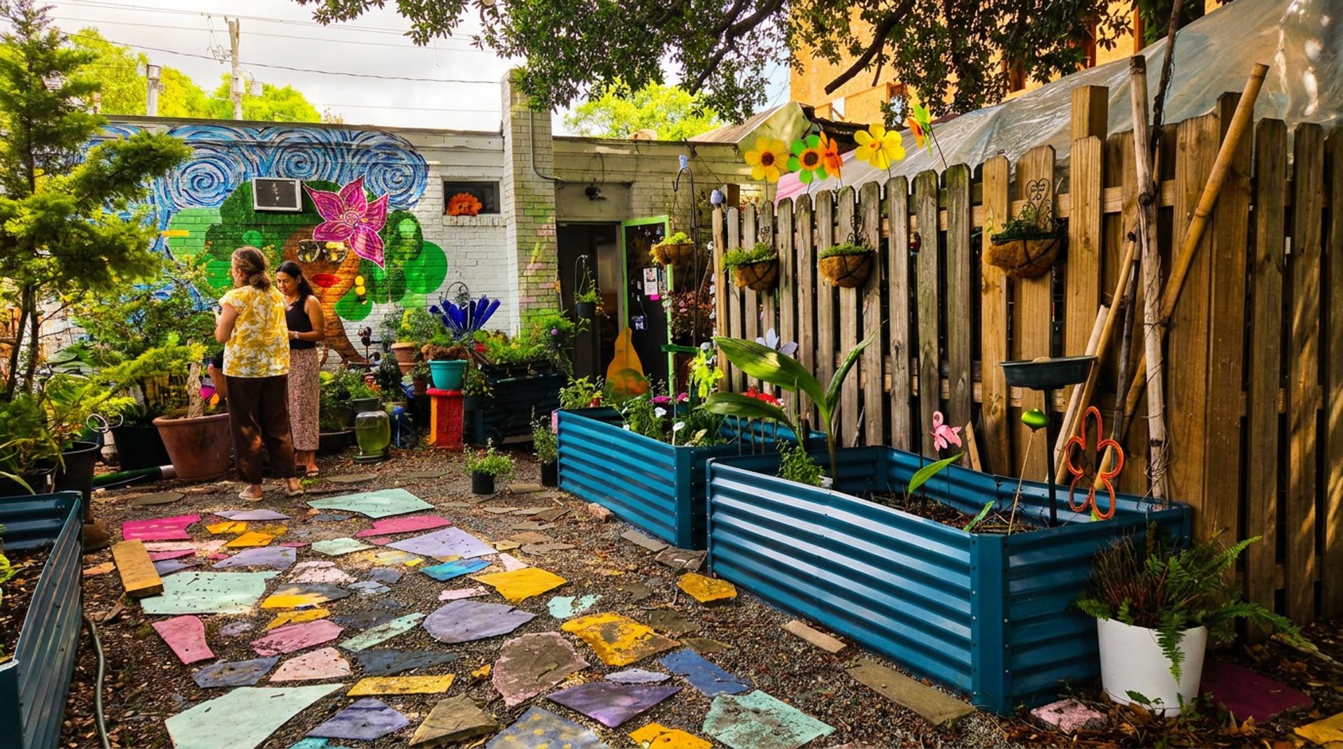 a backyard for the neighborhood